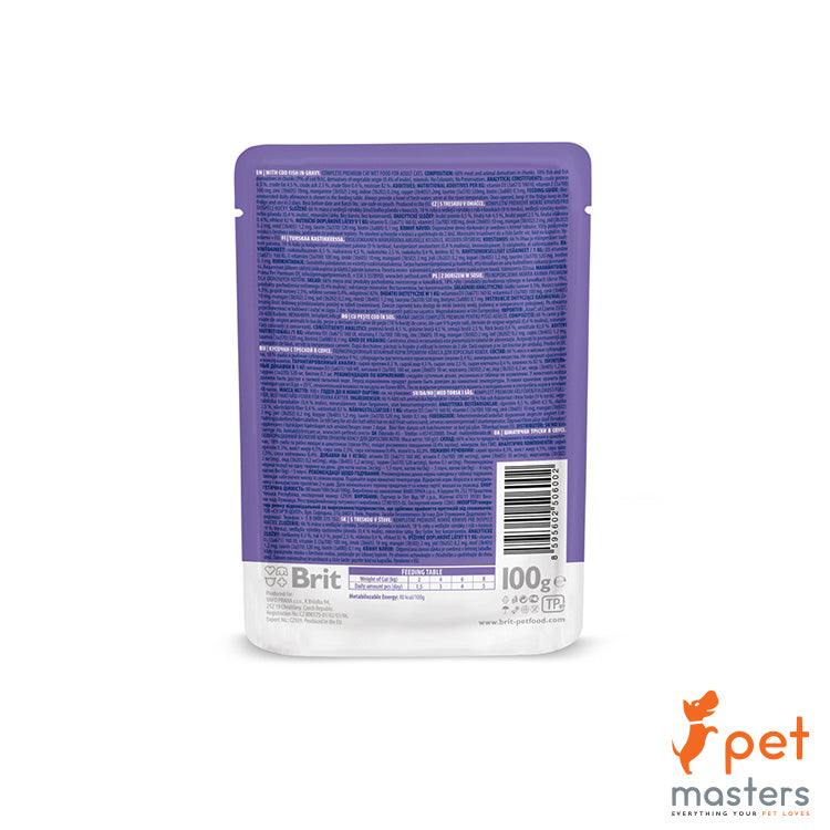 Brit Premium Cat Pouch With Cod Fish 100g