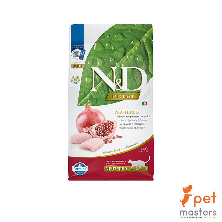 Farmina Prime Neuetered Cat - Italian Free Range Chicken & Pomegranate