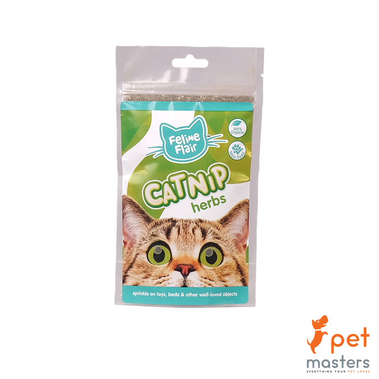 Feline Flair Catnip Herbs Ziplock Bag 60G Petmasters