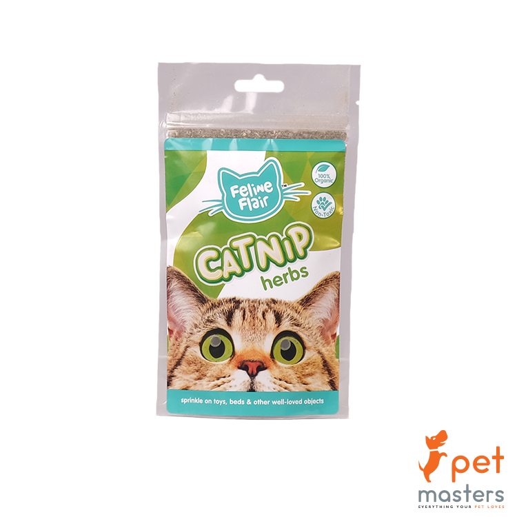 Feline Flair Catnip Herbs Ziplock Bag 60G