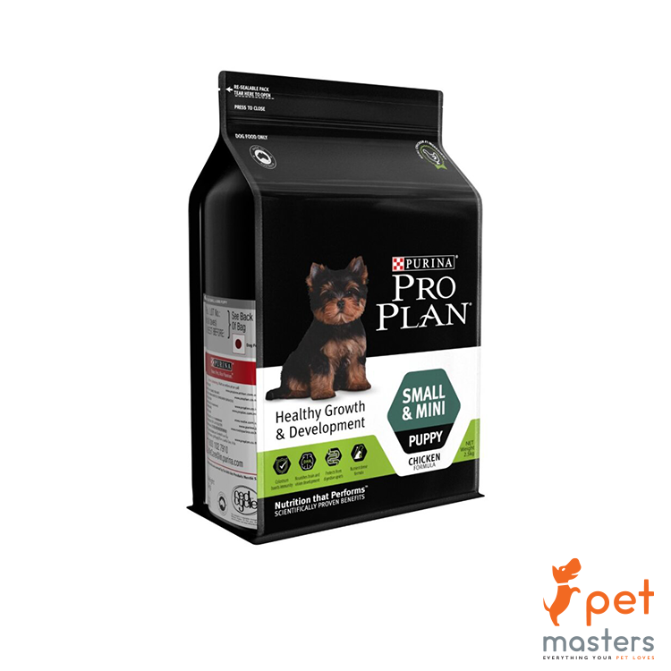 Purina Pro Plan Small/Mini Breed Puppy Food 2.5kg - Chicken Formula