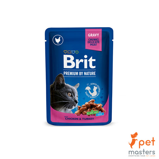 Brit Premium Cat Pouch With Chicken/Turkey 100g