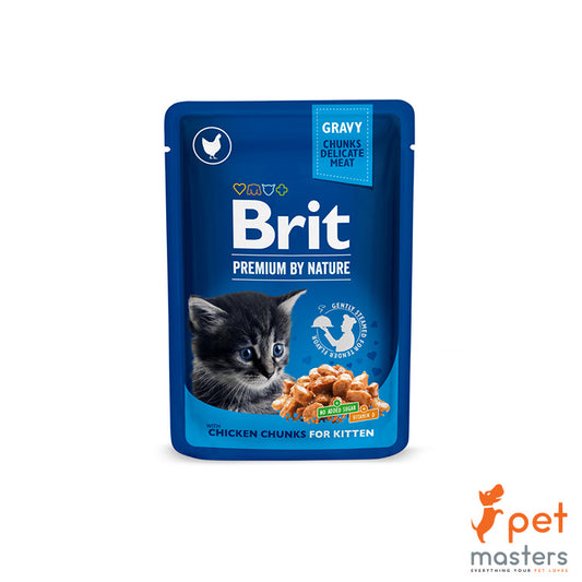 Brit Premium Cat Pouch Chicken Chunks For Kitten 100g