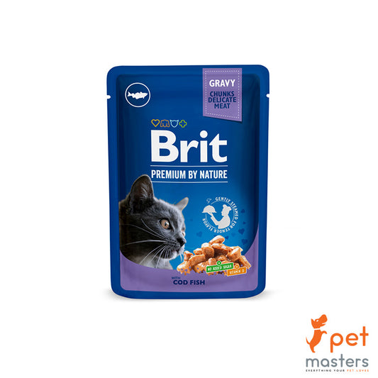 Brit Premium Cat Pouch With Cod Fish 100g