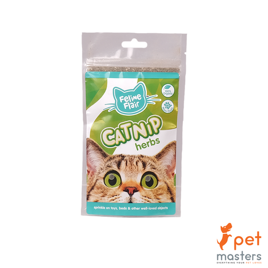 Feline Flair Catnip Herbs Ziplock Bag 60G